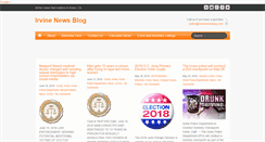 Desktop Screenshot of irvinenewsblog.com